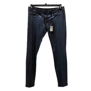 GUESS Low-Rise Metallic Power Skinny Jeans in Radiant Indigo Wash size 31